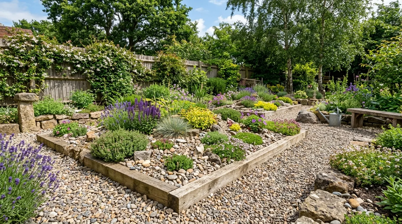 Gravel Garden With Accent Boulders